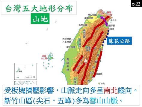 山脈分布圖|data